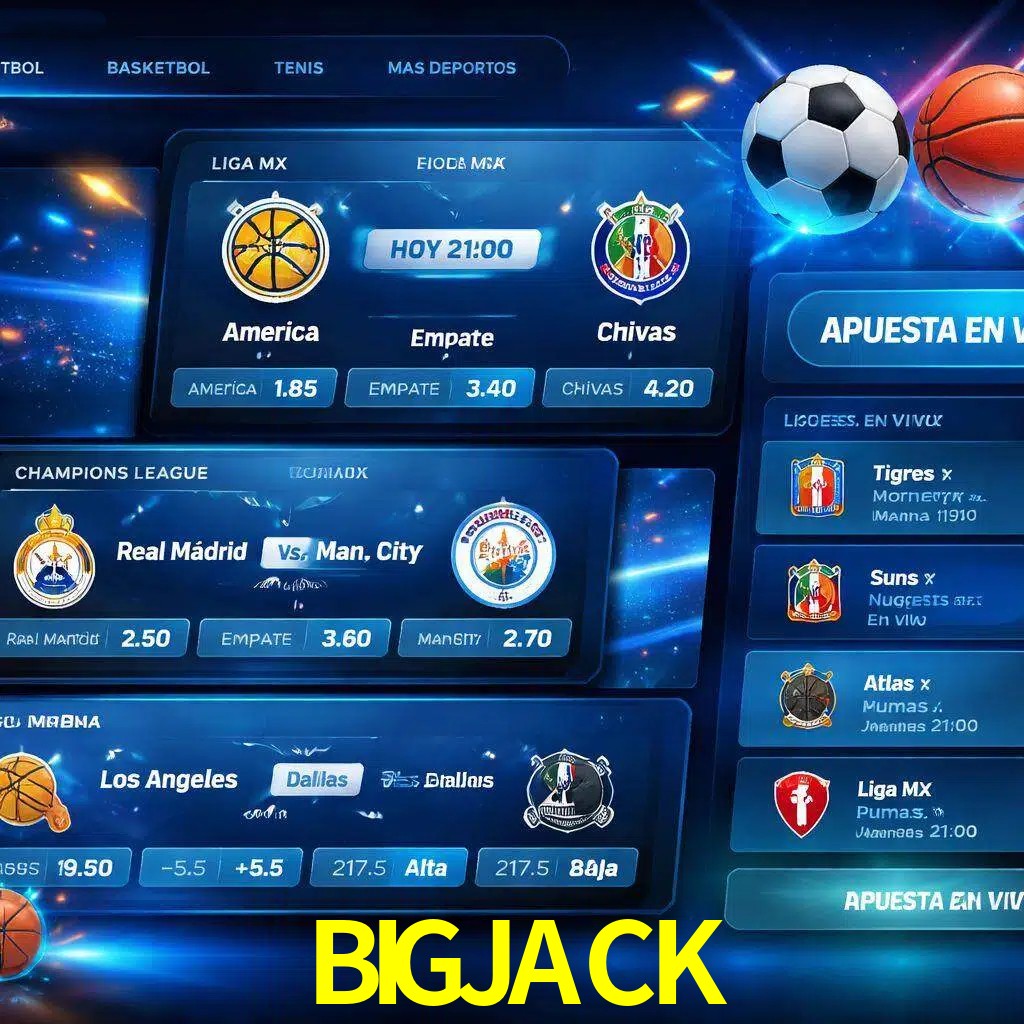 Mercados de apuestas deportivas BIGJACK para jugadores en México